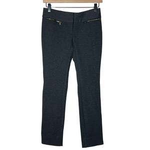 Alfani dark gray legging style pants with zipper accents size 2 petite 2P B151